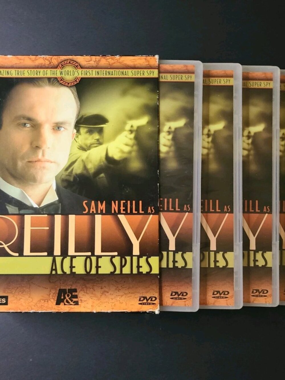Reilly Ace of Spies 2005 DVD 4 Disc Set Sam Neill A&amp;E Vanishings + Bonus Doc